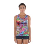 Cabbage Flower Abstract (1) (custom) Sport Tank Top 