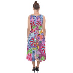 Midi Tie-Back Chiffon Dress 