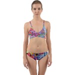 Cabbage Flower Abstract (1) (custom) Wrap Around Bikini Set