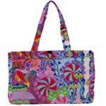 Cabbage Flower Abstract (1) (custom) Canvas Work Bag