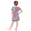 Kids  Short Sleeve Velvet Dress 