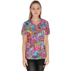 Women s V-Neck Scrub Top 