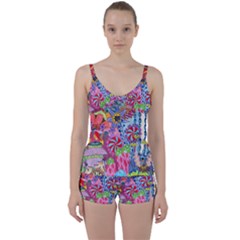 Tie Front Two Piece Tankini 