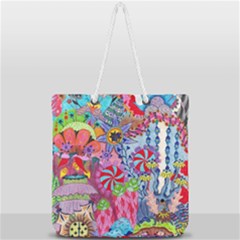 Full Print Rope Handle Tote (Large) 