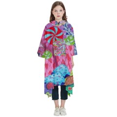 Cabbage Flower Abstract (1) (custom) Kids  Hooded Rain Ponchos from ArtsNow.com