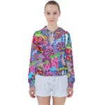 Cabbage Flower Abstract (1) (custom) Women s Tie Up Sweat