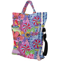 Fold Over Handle Tote Bag 