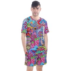 Men s Mesh T-Shirt and Shorts Set 