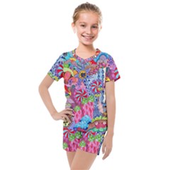 Kids  Mesh T-Shirt and Shorts Set 