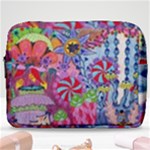 Cabbage Flower Abstract (1) (custom) Make Up Pouch (Large)