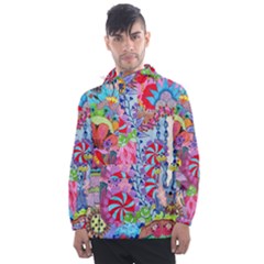 Men s Front Pocket Pullover Windbreaker 