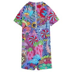 Kids  Boyleg Half Suit Swimwear 