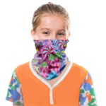 Cabbage Flower Abstract (1) (custom) Face Covering Bandana (Kids)