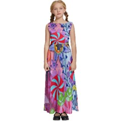 Kids  Satin Sleeveless Maxi Dress 