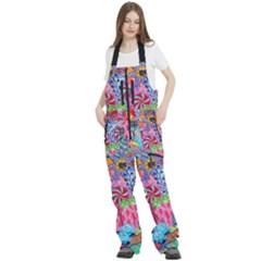 Women s Front Zip Ski And Snowboard Bib Pants 