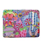 Cabbage Flower Abstract (1) (custom) 15  Vertical Laptop Sleeve Case With Pocket