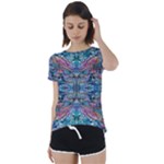 Blend I Eraser 4-1 Repeats I Short Sleeve Open Back T-Shirt