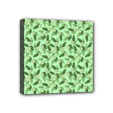 Leaves Pattern Texture Seamless Mini Canvas 4  x 4  (Stretched) from ArtsNow.com