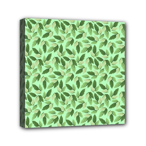 Leaves Pattern Texture Seamless Mini Canvas 6  x 6  (Stretched) from ArtsNow.com