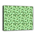 Leaves Pattern Texture Seamless Canvas 14  x 11  (Stretched)