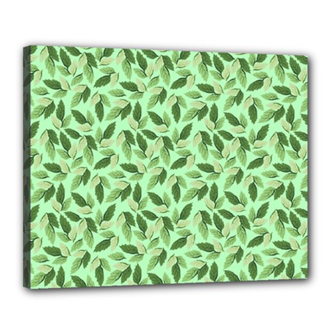 Leaves Pattern Texture Seamless Canvas 20  x 16  (Stretched) from ArtsNow.com