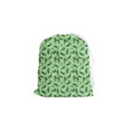 Leaves Pattern Texture Seamless Drawstring Pouch (Small)