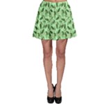 Leaves Pattern Texture Seamless Skater Skirt