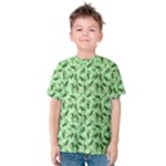 Leaves Pattern Texture Seamless Kids  Cotton T-Shirt