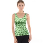 Leaves Pattern Texture Seamless Women s Basic Tank Top