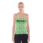 Leaves Pattern Texture Seamless Spaghetti Strap Top