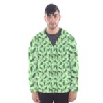 Leaves Pattern Texture Seamless Men s Hooded Windbreaker