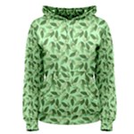 Leaves Pattern Texture Seamless Women s Pullover Hoodie