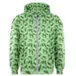 Leaves Pattern Texture Seamless Men s Zipper Hoodie