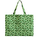 Leaves Pattern Texture Seamless Zipper Mini Tote Bag