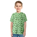 Leaves Pattern Texture Seamless Kids  Sport Mesh T-Shirt