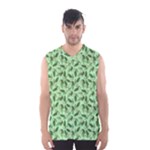 Leaves Pattern Texture Seamless Men s Basketball Tank Top