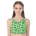 Leaves Pattern Texture Seamless Tank Bikini Top