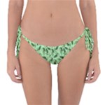 Leaves Pattern Texture Seamless Reversible Bikini Bottoms