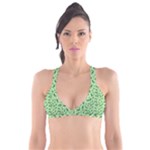 Leaves Pattern Texture Seamless Plunge Bikini Top