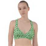 Leaves Pattern Texture Seamless Sweetheart Sports Bra