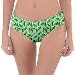 Leaves Pattern Texture Seamless Reversible Classic Bikini Bottoms