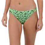 Leaves Pattern Texture Seamless Band Bikini Bottoms