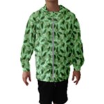 Leaves Pattern Texture Seamless Kids  Hooded Windbreaker