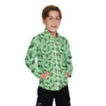 Leaves Pattern Texture Seamless Kids  Windbreaker