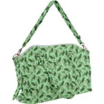 Leaves Pattern Texture Seamless Canvas Crossbody Bag