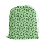 Leaves Pattern Texture Seamless Drawstring Pouch (2XL)