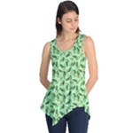 Leaves Pattern Texture Seamless Sleeveless Tunic