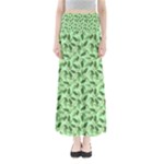 Leaves Pattern Texture Seamless Full Length Maxi Skirt