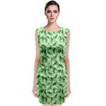 Leaves Pattern Texture Seamless Classic Sleeveless Midi Dress