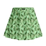 Leaves Pattern Texture Seamless Mini Flare Skirt